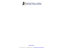 Tablet Screenshot of hostalion.com